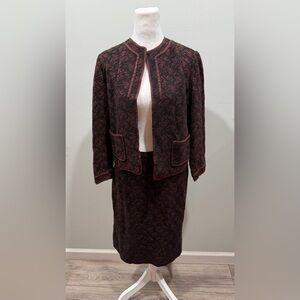 Unbranded “Made In France” Wool Blend 2-piece Suit Set M/L